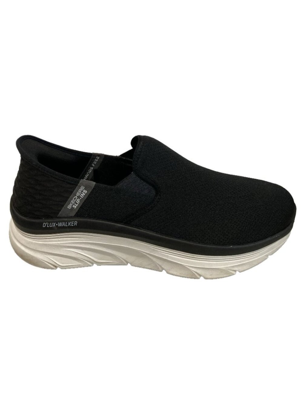Skechers D Lux Walker Shoes size 11 4E Extra Wide Black Slip In Sneaker 232455WW - Picture 2 of 12